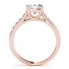 Image 3 : 1.21 ctw VS/SI Princess Diamond 2pc Wedding Set 14k Rose Gold - REF-121X4A