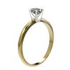 Image 3 : 0.50 ctw Certified VS/SI Quality Oval Diamond Engagment Ring 10k Yellow Gold - REF-60K3Y