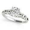 Image 1 : 0.7 ctw Certified VS/SI Diamond Ring 18k White Gold - REF-86A2N