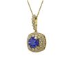 Image 1 : 6.58 ctw Sapphire & Diamond Victorian Necklace 14K Yellow Gold - REF-209H3R