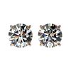 1.52 ctw Certified Quality Diamond Stud Earrings 10k Rose Gold - REF-127R5K