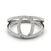 0.65 ctw VS/SI Diamond Fashion Ring 14k White Gold - REF-49K2Y