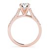 Image 2 : 0.77 ctw Certified VS/SI Diamond Ring 18k Rose Gold - REF-100R9K