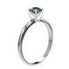 Image 3 : 0.50 ctw Certified Intense Blue Diamond Engagment Ring 10k White Gold - REF-47H9R