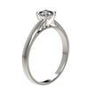 Image 3 : 0.50 ctw Certified VS/SI Quality Princess Diamond Ring 10k White Gold - REF-60F3M