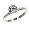 Image 2 : 1.07 ctw Certified Quality Diamond Engagment Ring 10k White Gold - REF-141M3G