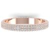 Image 1 : 1.75 ctw Certified VS/SI Diamond Micro Eternity Ring 14k Rose Gold - REF-130X9A