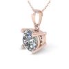 Image 1 : 0.50 ctw VS/SI Diamond Designer Necklace 14k Rose Gold - REF-55G8W