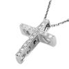 0.17 ctw Certified VS/SI Diamond Necklace 18k White Gold - REF-28M9G