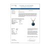 Image 4 : 0.75 ctw Certified Intense Blue Diamond Necklace 10k Rose Gold - REF-54H2R