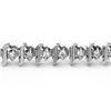 Image 2 : 1.0 ctw Certified VS/SI Diamond Bracelet 10k White Gold - REF-65R5K