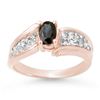 Image 1 : 1.40 ctw Blue Sapphire & Diamond Ring 14k Rose Gold - REF-44M2G