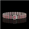 Image 1 : 25.49 ctw Tourmaline & Diamond Bracelet 14K White Gold - REF-354W5H