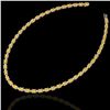 Image 2 : 28 ctw Citrine & VS/SI Diamond Certified Eternity Necklace 10k Rose Gold - REF-146H5R