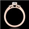 Image 2 : 0.75 ctw VS/SI Diamond Ring 18k Rose Gold - REF-131M3G