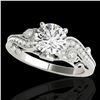 Image 1 : 1.25 ctw Certified Diamond Solitaire Antique Ring 10k White Gold - REF-197G8W