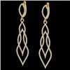 Image 1 : 1.90 ctw Micro Pave VS/SI Diamond Certified Earrings 14k Yellow Gold - REF-143X5A