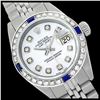 Rolex Men's Stainless Steel, QuickSet, Diam Dial & Diam/Sapphire Bezel