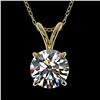 Image 1 : 1.04 ctw Certified Quality Diamond Necklace 10k Yellow Gold - REF-141W3H