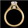 Image 2 : 1.36 ctw VS/SI Diamond Solitaire Art Deco Ring 18k Yellow Gold - REF-331R4K