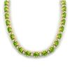 Image 3 : 34 ctw Peridot & VS/SI Diamond Certified Necklace White 10k Yellow Gold - REF-213A6N