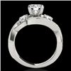 Image 2 : 2.26 ctw Certified Diamond Bypass Solitaire Ring 10k White Gold - REF-395F5M