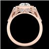 Image 1 : 1.75 ctw VS/SI Diamond Solitaire Art Deco Ring 18k Rose Gold - REF-436Y4X