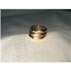 Image 1 : Estate 14K Tri-Color Gold Diamond Band Rings #1683223
