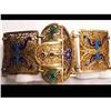 Image 1 : Vintage ENAMEL SIGNED BUCKLE Bracelet #1683278