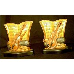 Pair of Antique "Musical"  Bookends #1683413