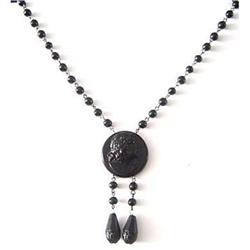 Antique French Jet  Choker #1683429