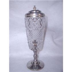 Crystal Beverage Dispenser Silver Plate Ireland#1696753