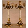 PAIR ORMOLU BRONZE MARBLE CANDELABRA 19thCt #1696807