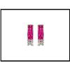 Image 1 : INVISIBLE SET RUBY DIAMOND EARRINGS  #1696851