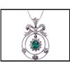 Image 1 : EDWARDIAN EMERALD DIAMOND PENDANT WAS $800. #1696852
