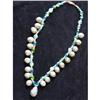 Antique Necklace Gem & Hand-Faceted Glass Beads#1696895