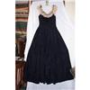 Vintage Victorian Black Tafeta Lace Dress #1696905