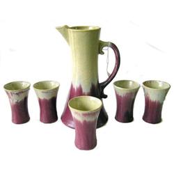 Fulper Arts & Crafts Chocolate Pot Set #1696962
