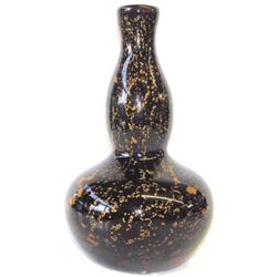 Giorgio Ferro Murano Brown & Gold Glass Vase #1696967