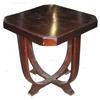 Art Deco Bentwood Walnut Side Table #1697085