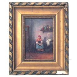 Hungarian PERLMUTTER Peasant Painting #1697098