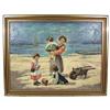 Hungarian JANCSEK Beach Genre Oil Painting #1697106