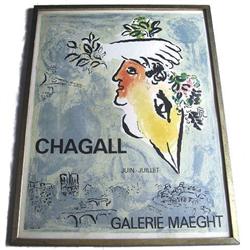 1964 MARC CHAGALL Galerie Maeght Poster #1697113