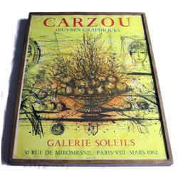 1962 JEAN CARZOU Galerie Soleils Poster #1697114