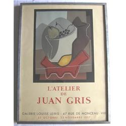 JUAN GRIS Galerie Louise Leiris Poster #1697115
