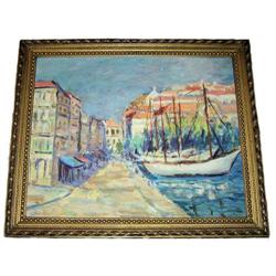 GEORGESCU Impressionist Cannes Harbor #1697130