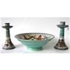 Orel Gouda Ceramic Bowl & Candlesticks #1697144