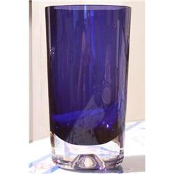 Finnish Nuutajarvi Notsjo Violet Glass Vase #1697149