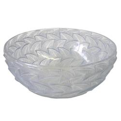 Lalique Centerpiece Bowl with Raised Leaf #1697159