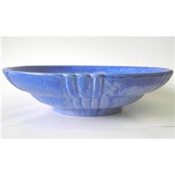 Vintage Fulper Blue Ceramic Charger Plate #1697222